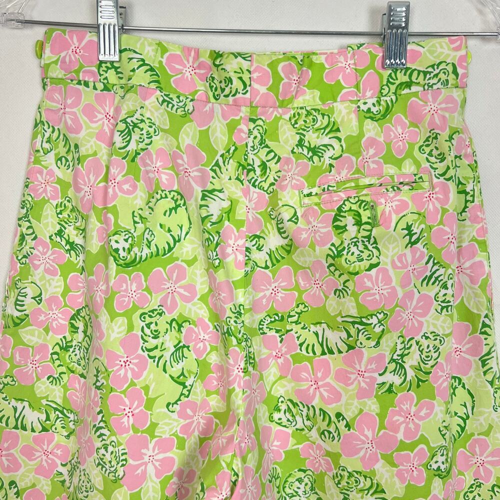 Vintage Lilly Pulitzer Shorts Womens 4 Culotte High-Rise Fairy Floral Whimsical - Picture 6 of 7